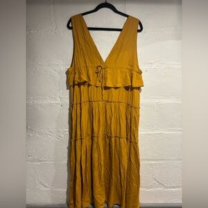 Sage Mustard Maxi Dress